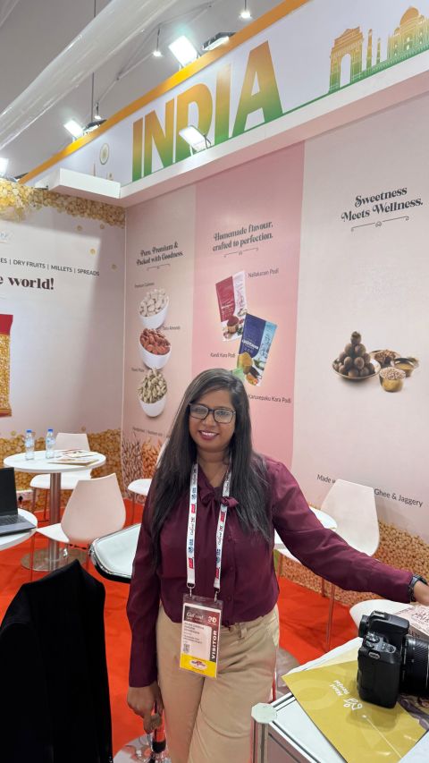 A portrait at the India pavilion during Gulfood 2025